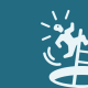Illustratie: mannetje klimt rent een ladder op die uit een gat in de grond steekt